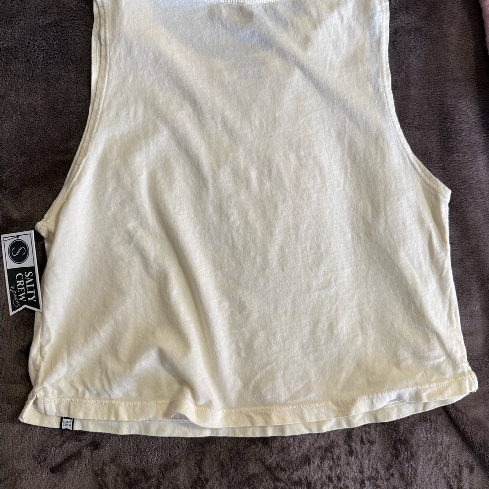 Salty Crew Light Yellow Tank Top - Picture 4 of 5
